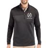 Cutter & Buck Traverse Stripe Stretch Quarter Zip Mens Big and Tall Pullover Thumbnail