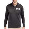 Cutter & Buck Traverse Stripe Stretch Quarter Zip Mens Big and Tall Pullover Thumbnail